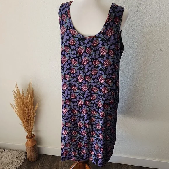 Flax Raspberry Print Reason Dress - Picture 6 of 7